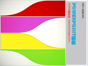 plantilla dinámica PPT descarga de la moda del color