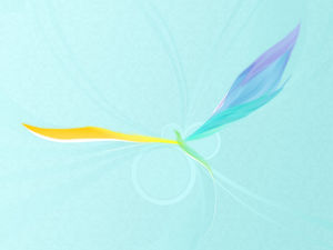 Color phoenix art design PPT background picture