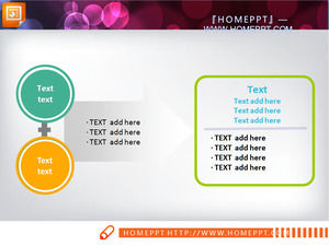 Commonly used PowerPoint illustration graph template