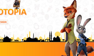 "Pazzo Animal City" Disney modello di animazione 3D ppt blockbuster