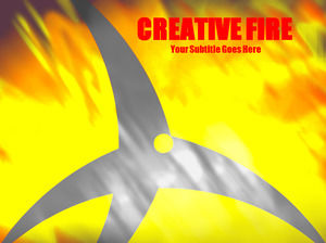 Plantillas Powerpoint fuego creativo