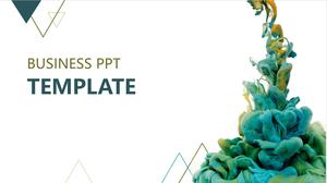 Peinture créative dans le modèle PPT de conception d'art de l'eau