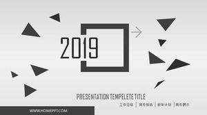 สร้างสรรค์รูปหลายเหลี่ยมแฟชั่นพื้นหลัง PPT แม่แบบฟรีดาวน์โหลด