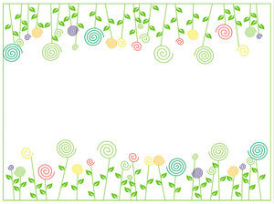 Imagem de fundo de slide de flor fofo