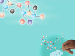 DNA-Hintergrund Medizinische Forschung PPT-Vorlage