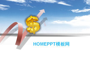 Dollar tanda ekonomi keuangan PPT Template Download