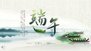 Dragon Boat Festival Cultural History PPT Template