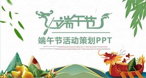 Dragon Boat Festivalul evenimentului de planificare PPT șablon