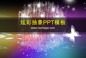 Dreamy coloré Crystal Light Background PowerPoint Template Télécharger