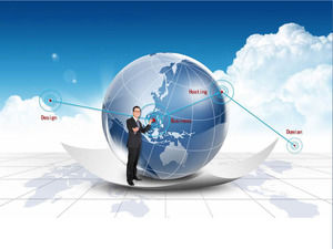 Dynamic Business PPT background image