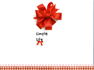 動態紅色蝴蝶結的禮品盒背景PPT模板下載;