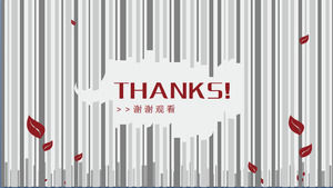 Dynamic Thank you watch PPT template download