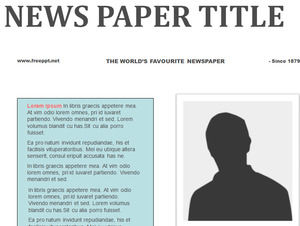 Editable Newspaper 