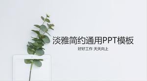 Modelo de PPT fresco verde elegante e simples