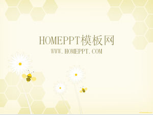 Elegant Bee Background PPT Template Download
