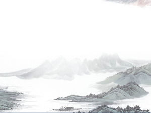 Elegant ink painting landscape background of Chinese wind PPT background picture download Elegant ink painting landscape background of Chinese wind PPT background picture download