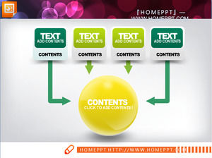 gráfico de slides download do pacote modelo amarelo e verde elegante