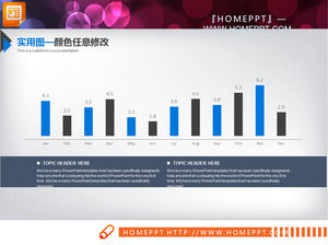 歐洲和美國的灰藍色扁平化的公司簡介PPT圖表大全