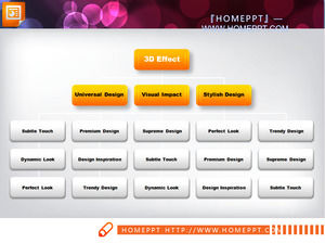 Exquisite stereoskopisches 3D-Dia Organigramm-Vorlage