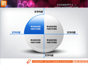 Exquisite combination of PowerPoint chart templates