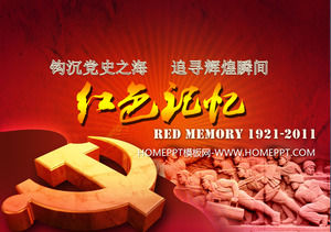 Exquisitos diapositivas de color rojo del festival del partido dinámico cubren
