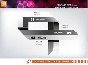 Fifteen elegant gray flattened PPT chart package package download
