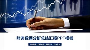 Modelo de PPT de relatório de análise de dados de contabilidade financeira