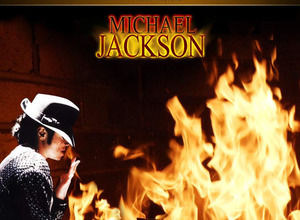 Feuer Hintergrund Jackson PPT-Vorlage herunterladen