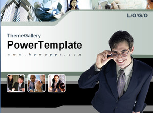 kantor bisnis asing karakter latar belakang Template Download PPT