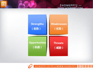 Four Parallel Relationships Perspective Effects Boxes PowerPoint Charts