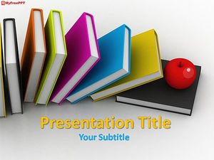 Free Educational Books PowerPoint Template
