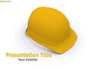 Modèle PowerPoint de chapeau d'ingénieur gratuit