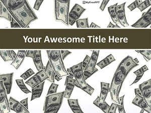 Free Floating Dollars PowerPoint Template