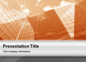 Template Livre de Orange Corporativo PowerPoint Projeto