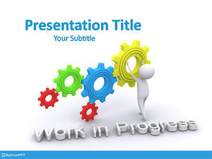 Templat PowerPoint Pekerjaan Gratis dalam Kemajuan