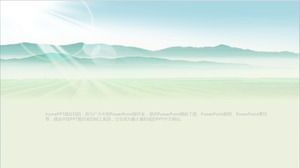 montagne verdi fresche cime impilati PPT immagini di sfondo