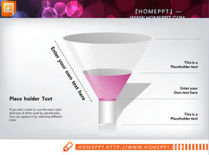 Funnel level relationship PPT chart download