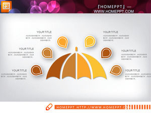 Or micro-stéréo résumé de travail PPT package chart télécharger