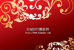 Golden Pattern PPT background image