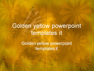 amarillo de oro powerpoint plantillas de TI