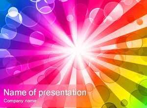Gorgeous color background ppt template