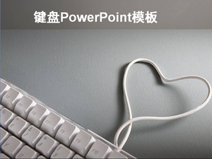 Gri arkaplan klavye PowerPoint şablonu indir