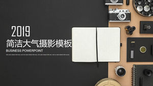 Gray Neat Dynamic Photography PPT Template Free Download