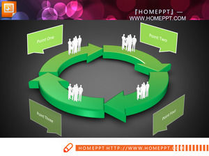 relație ciclu verde cu personajul negativ alb diagramă PPT