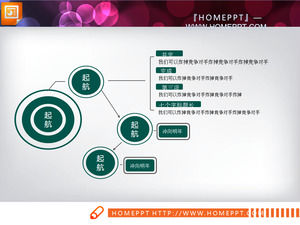 สีเขียวบี้ PPT ชาร์ตดาวน์โหลดฟรี