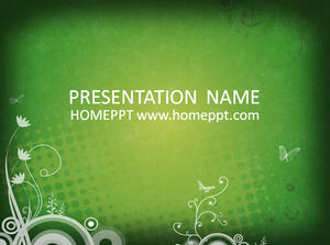 Yeşil İllüstrasyon Geçmiş Teknoloji PPT Şablon İndir