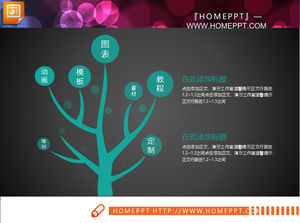 Vert CV personnel PPT chart télécharger