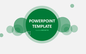 fondo redondo verde que consiste en simples Plantilla PPT