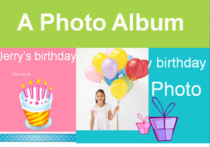 Happy Birthday PPT template download