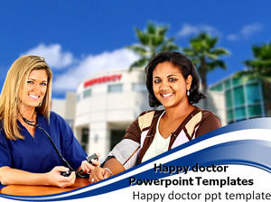 Happy doctor Powerpoint Templates
